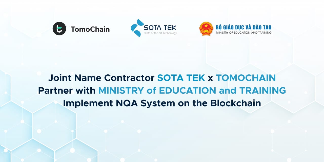 SotaTek is the partner of MOET to apply Blockchain Technology in education sector of Vietnam