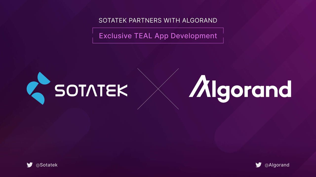 SotaTek Partners With Algorand: Exclusive TEAL App Development