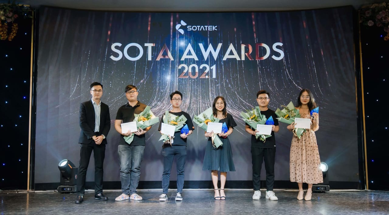 SotaTek's dedicated employees award