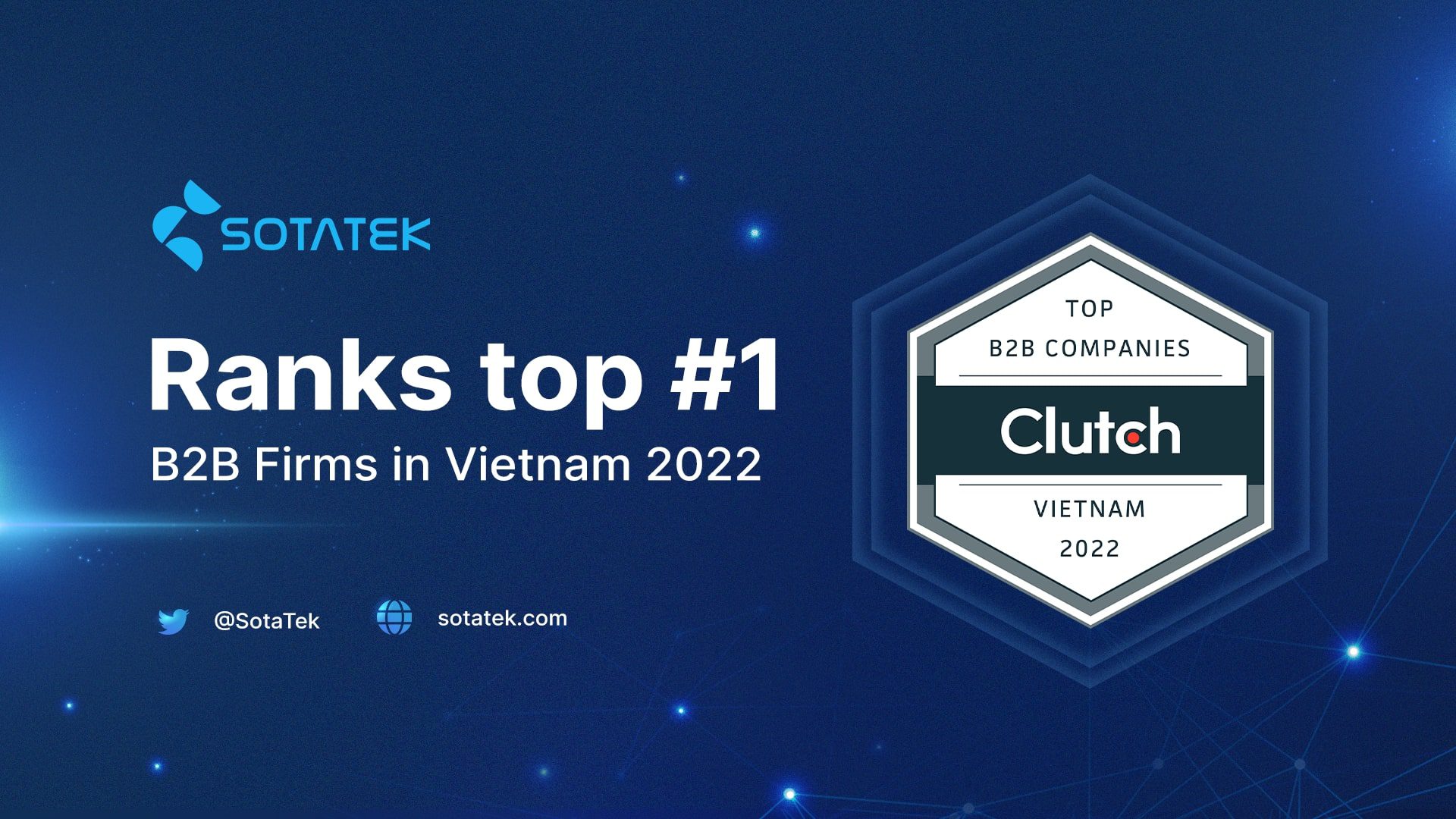 SotaTek Ranks Top #1 B2B Firms in Vietnam 2022