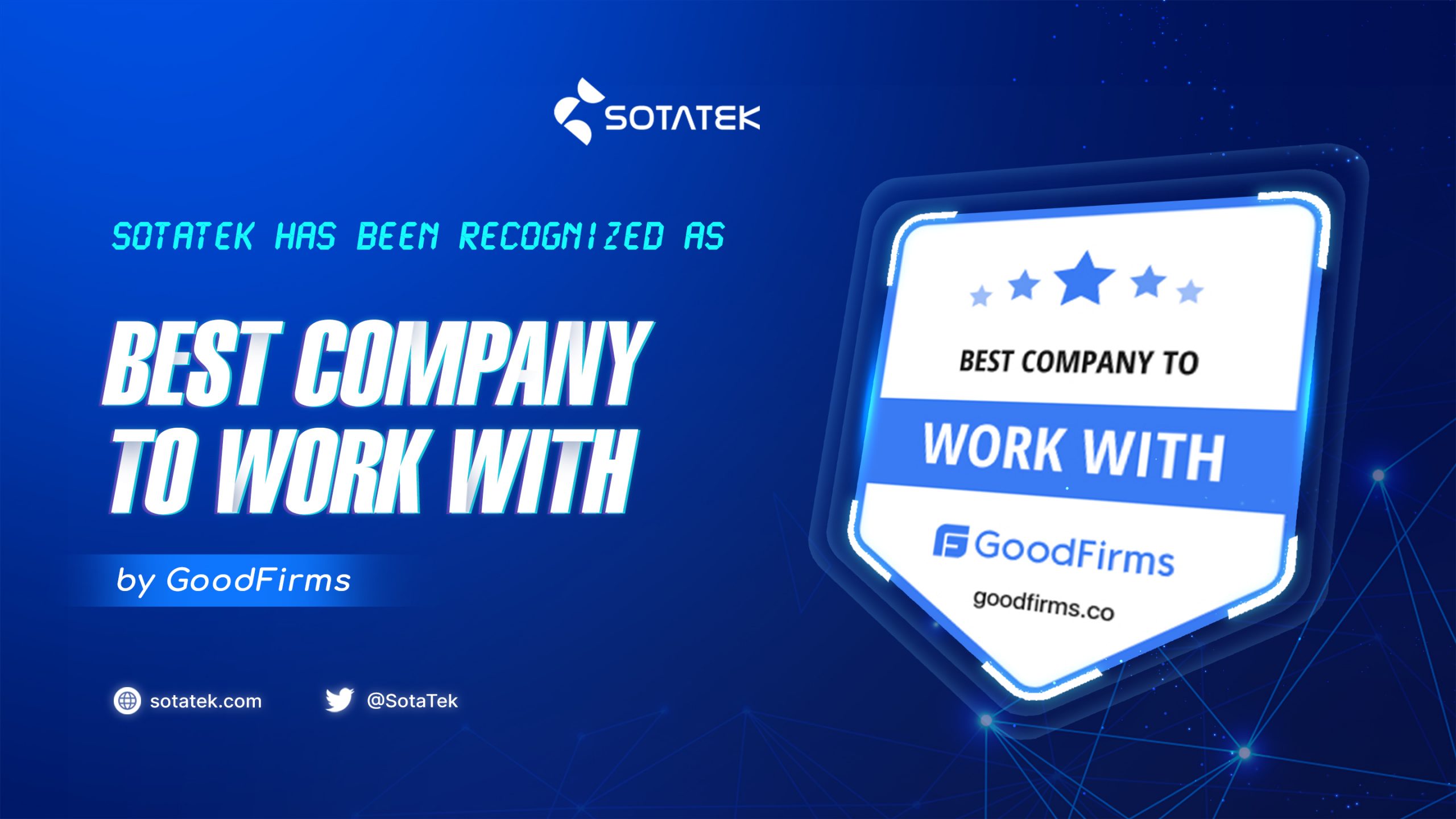 SotaTek Has been Recognized by GoodFirms as the Best Company to Work With