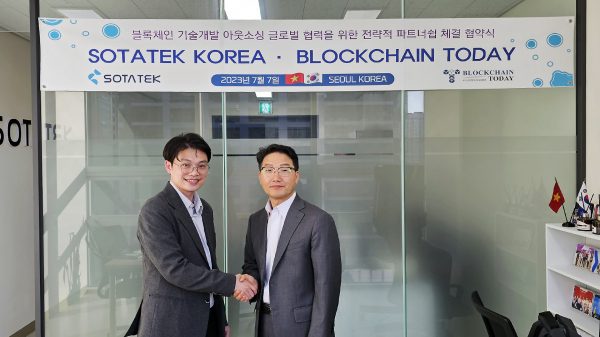 MOU-Signing-Ceremony-SotaTek-Korea-and-Blockchain-Today-Magazine