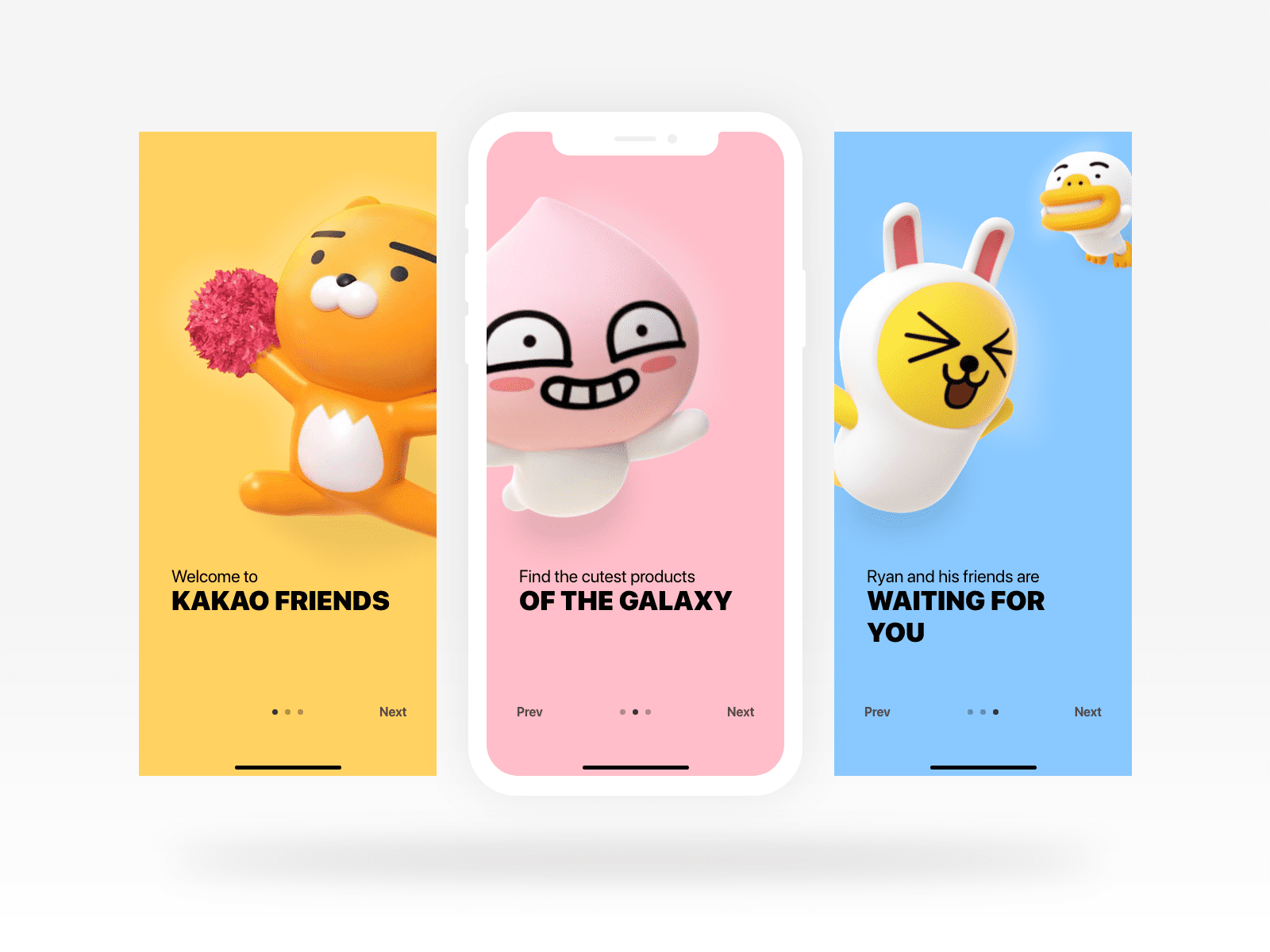 KakaoTalk’s customizable themes of their famous mascots