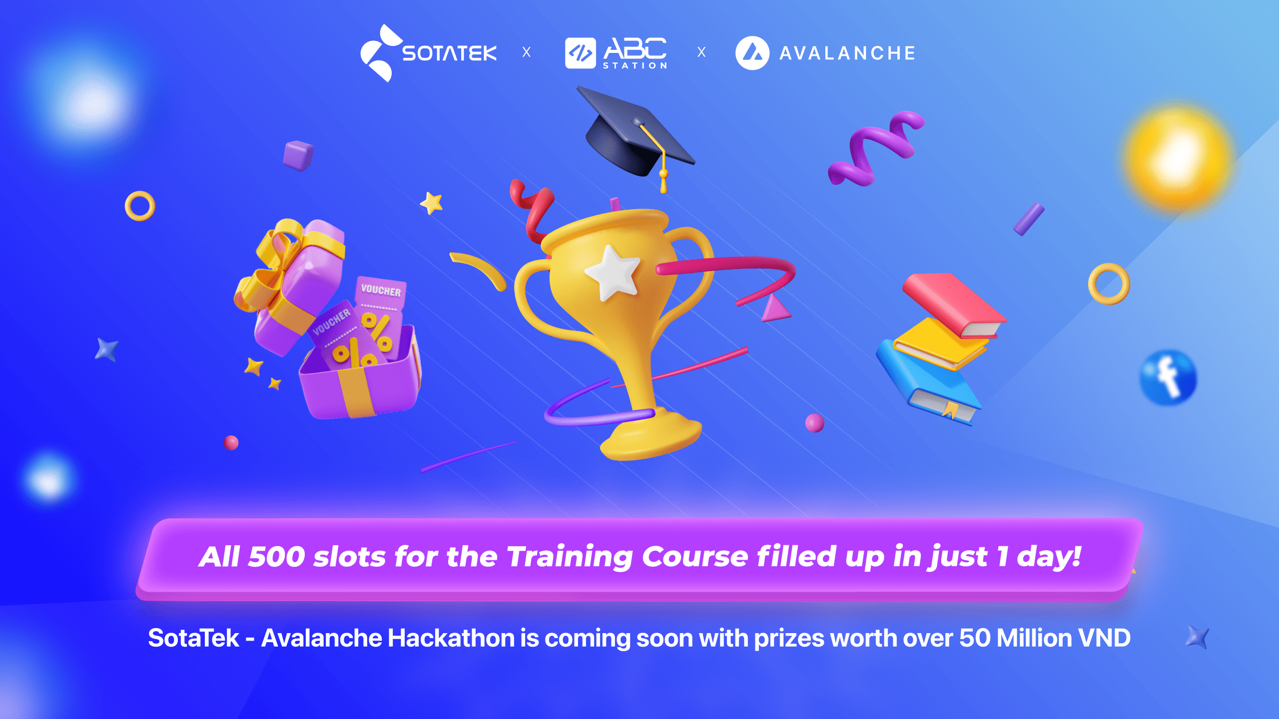 All 500 slots for the Training Course filled up in just 01 day!